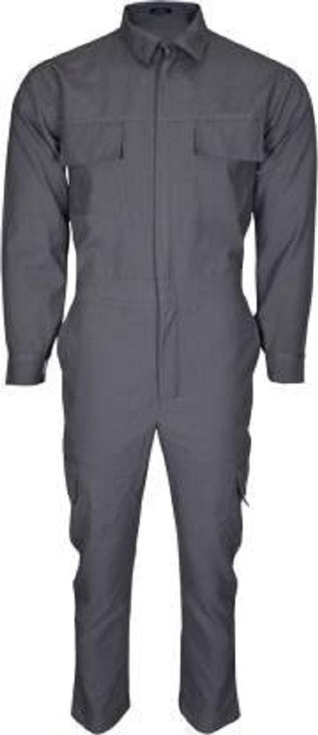 Image of Solitaire WORKWEAR men's overall /boiler suit Plain Safety Jacket (Grey) Paint Coverall (L)