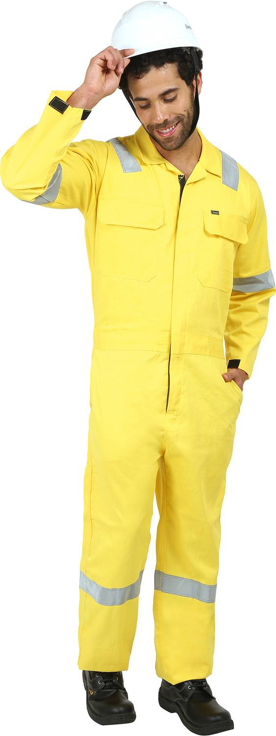 suit yellow champion overalls