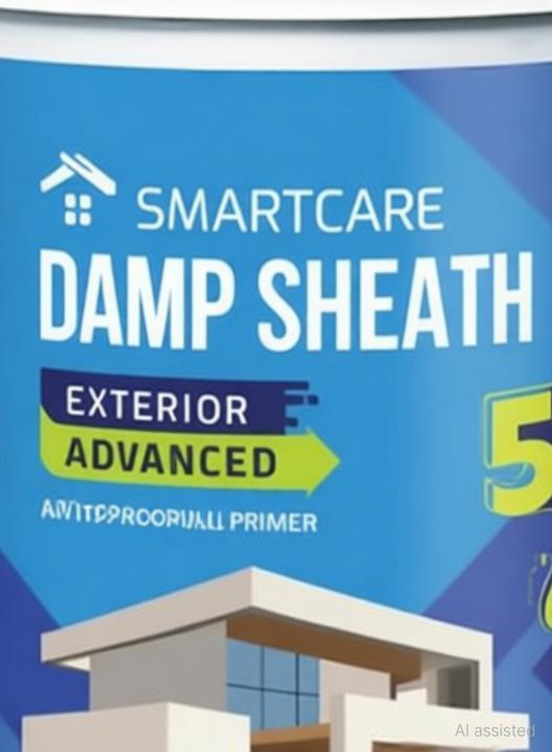 Image of Asian Paints SMARTCARE DAMP SHEATH EXTERIOR WHITE WALL PRIMER WHITE Emulsion Wall Paint