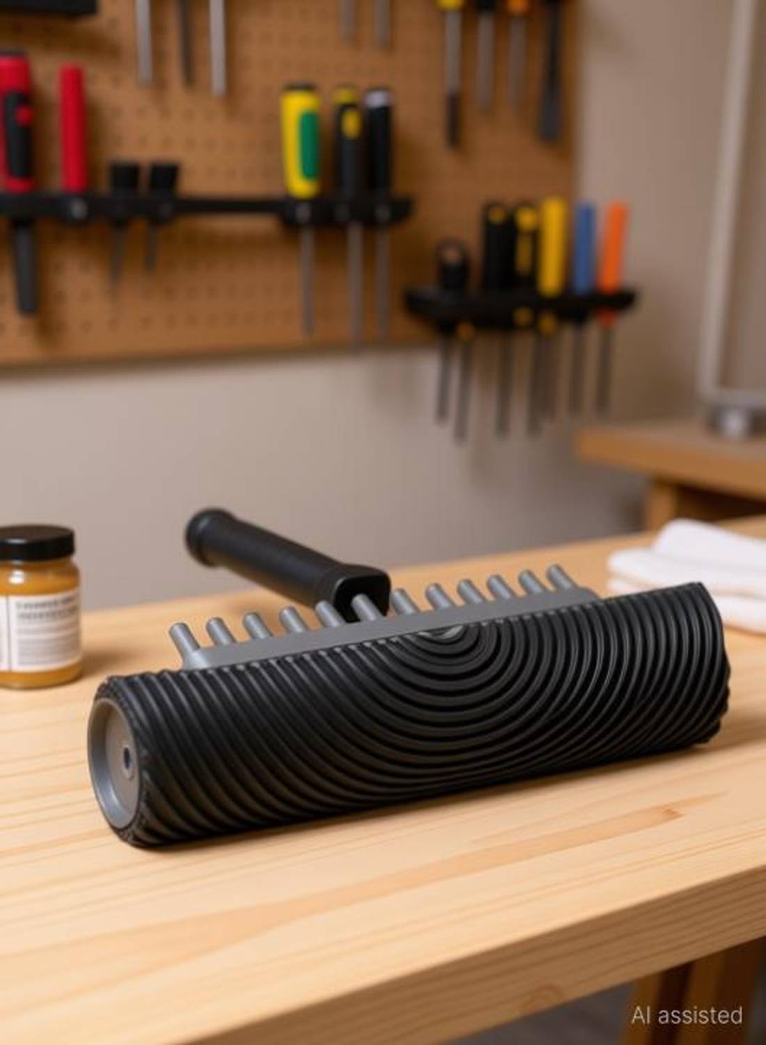 Amk Texture Designer Tool for Wall Painting, Wood grain Wood Grain Paint Roller
