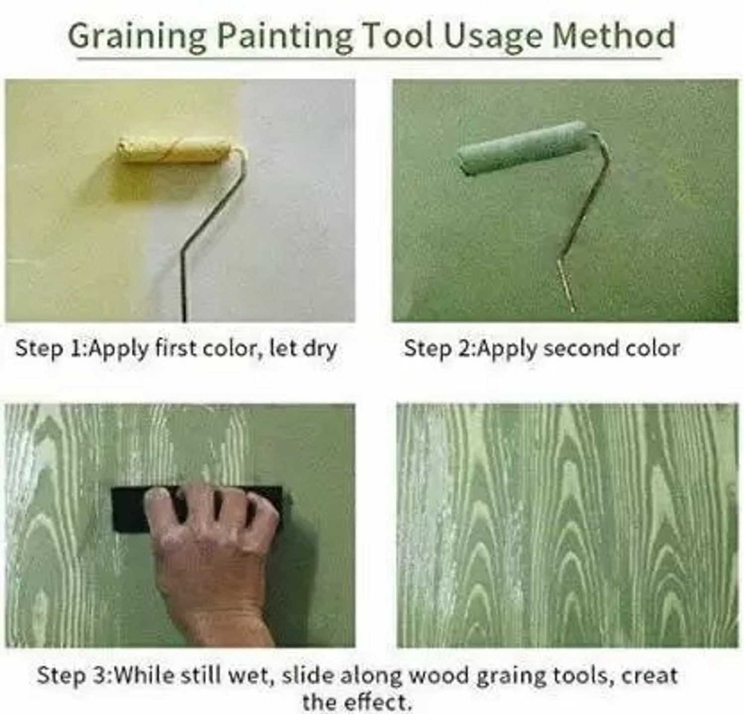 Image of AG ONTOOL Wood Grain 02 Paint Roller