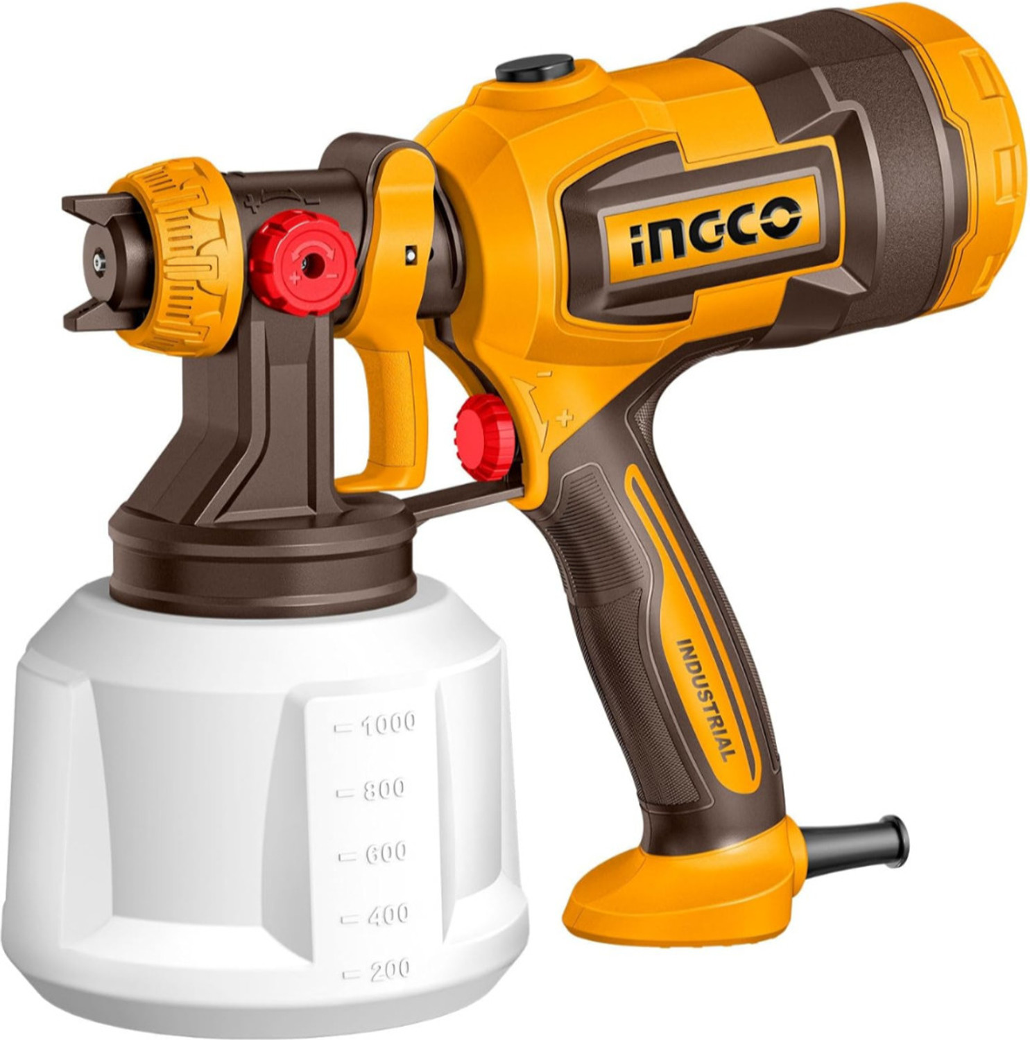 Image of INGCO 530W Industrial Paint Spray Gun SPG4506 1000ML CONTAINER HVLP Sprayer