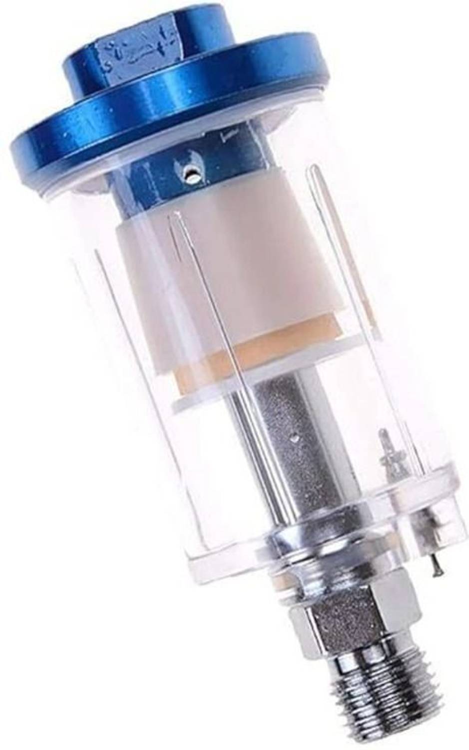 TECHNO Oil Separator 1/4'' Air Filter Water Separator for Compressor Spray Paint Gun KAMB038 HVLP Sprayer (Blue, Transparent) deal from flipkart