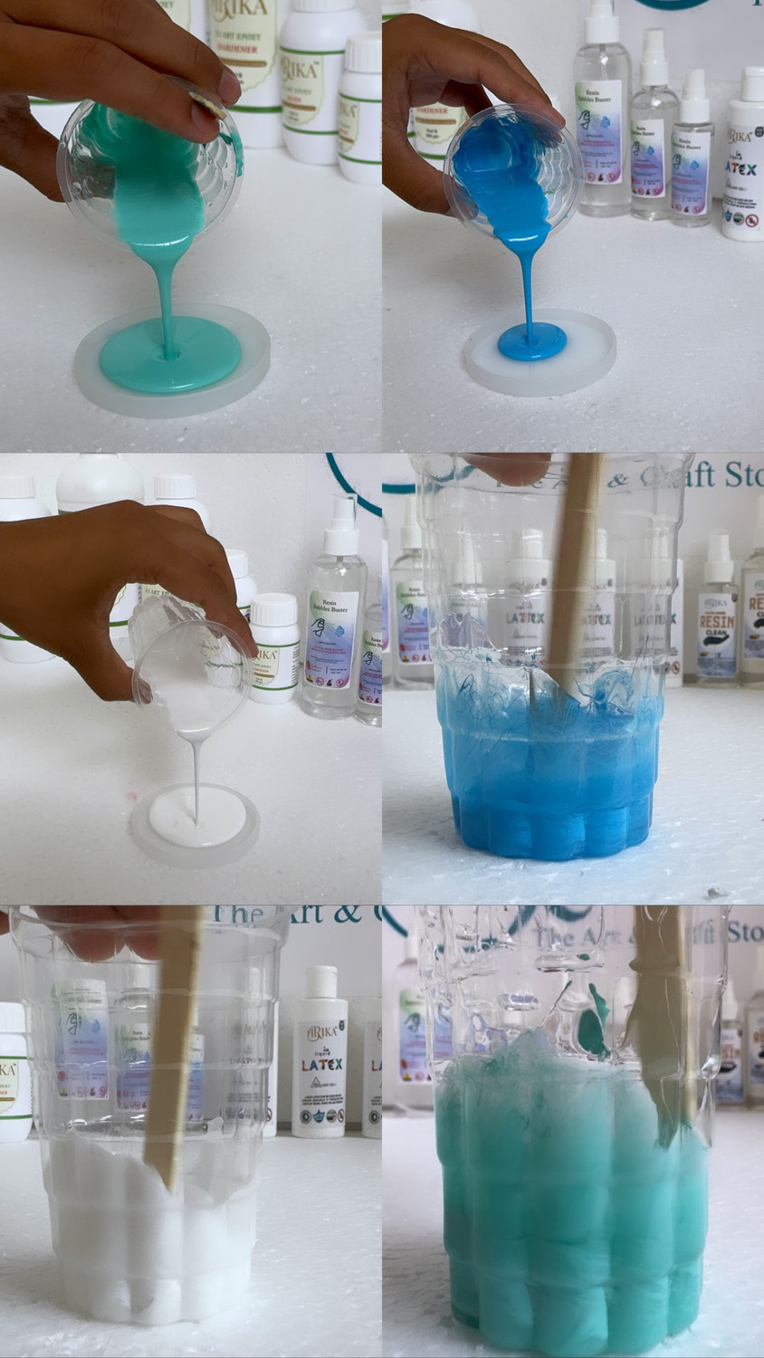 Image of irika Opaque Resin Art Pigment 15 Shade(Qty 20g ) resin art & craft / / epoxy pigment