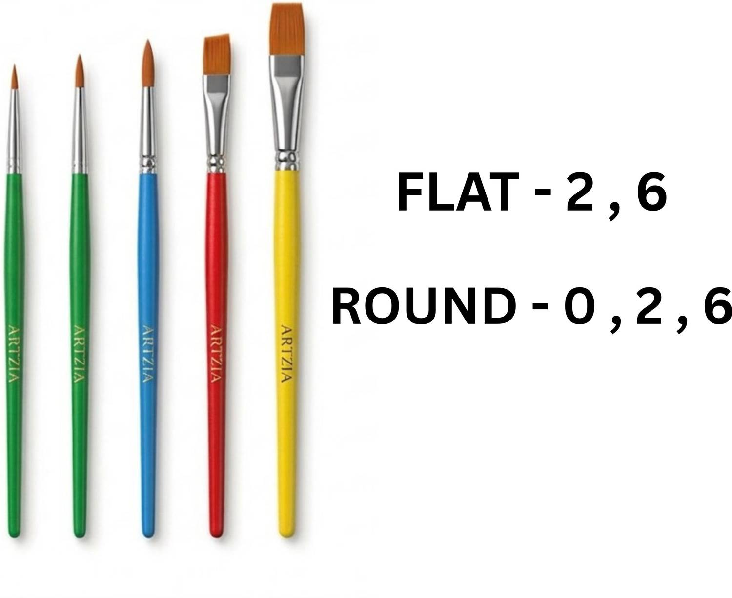 ARTZIA Acrylic Colors 12x180ml with 5 Brushes Pack of 12 - Image 2