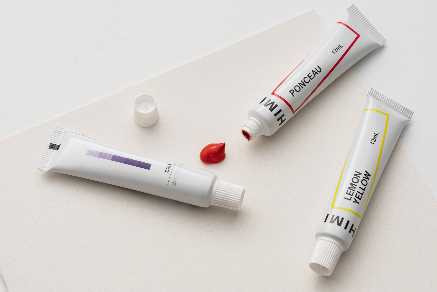 Image of thoovi HIMI - Gouache Paint - 12 ml tubes - New Gen - Yellow cover (12 ml x 36 colours)