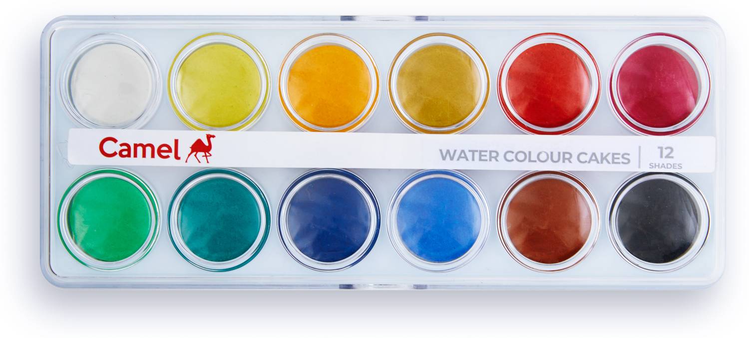 Camel Student Water Colour Cakes - 12 Shades