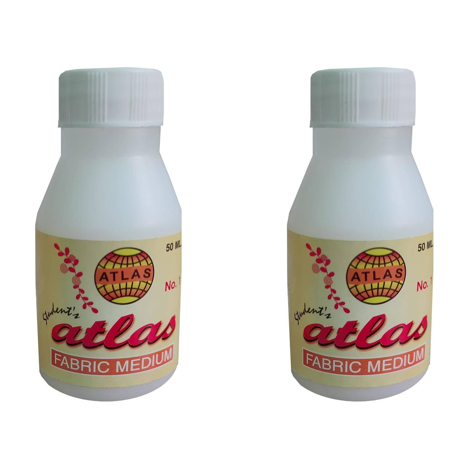 Atlas Colours Fabric Effects Medium Set of 2 bottle