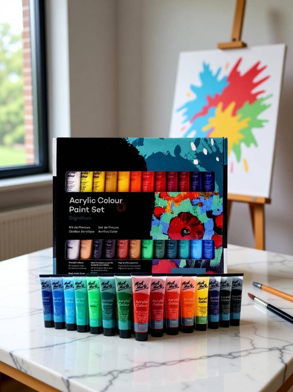 Levin Acrylic Paint Set 24 Colors 36ml Pack of 24 - Image 2