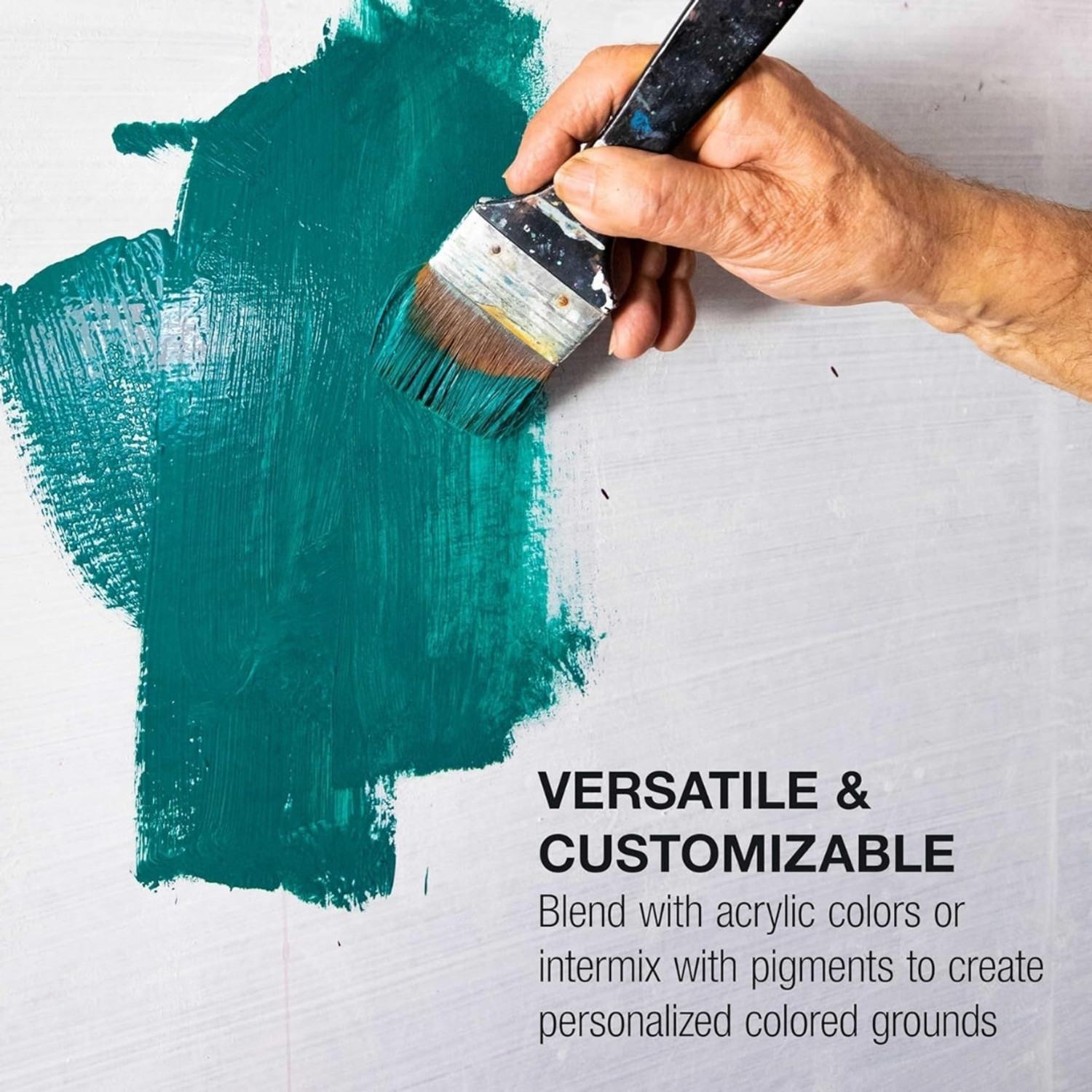 Image of TrueBuy White Gesso 250 ml | Premium Acrylic Primer for Canvas, Wood & Art Surfaces