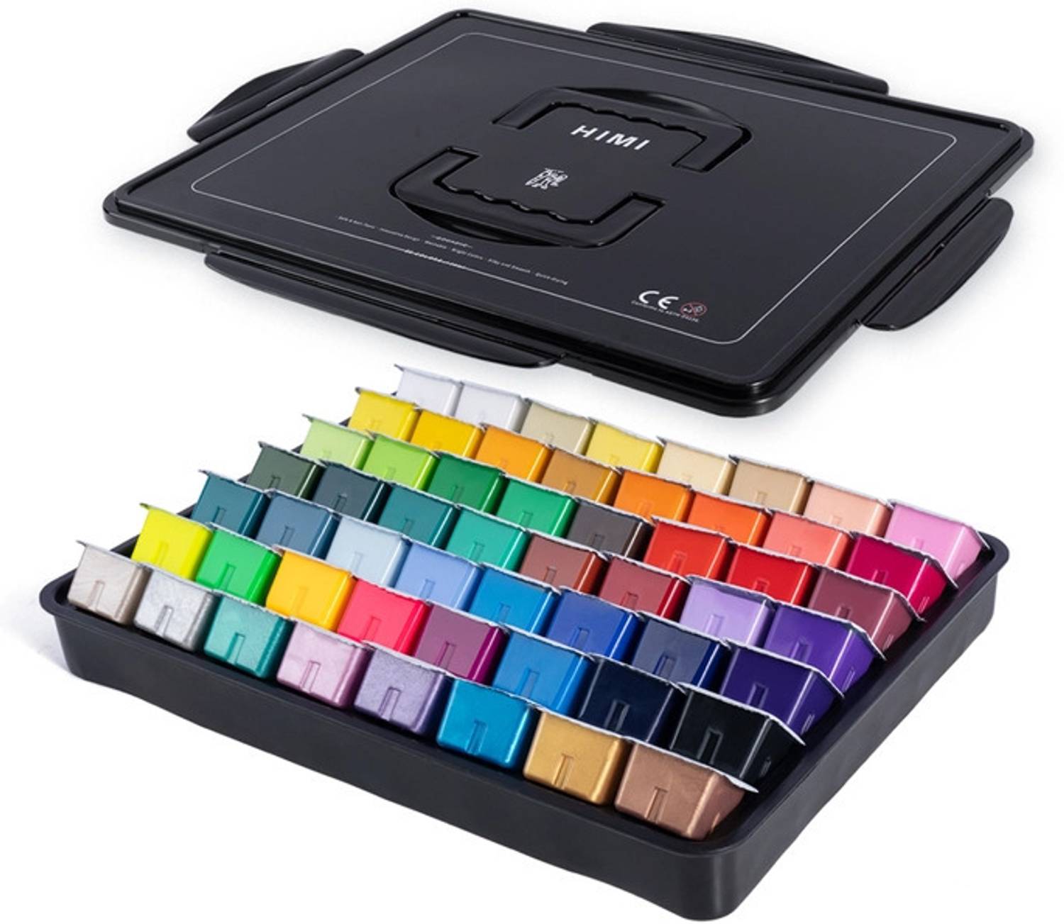 thoovi HIMI Gouache Paint 30ml 56 Colors Set