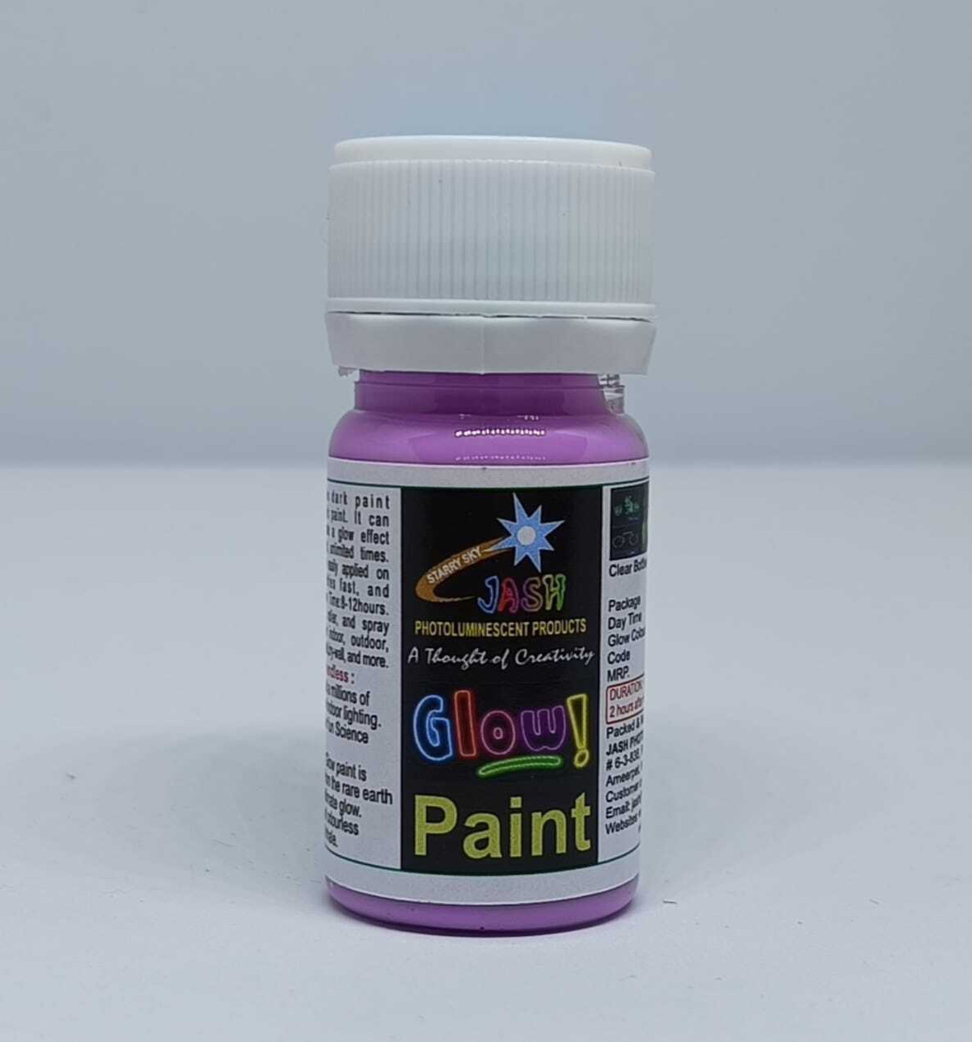 Image of Jash Night Glow Paint Night Glow water-based acrylic paint Voilet 30gm(50ml)