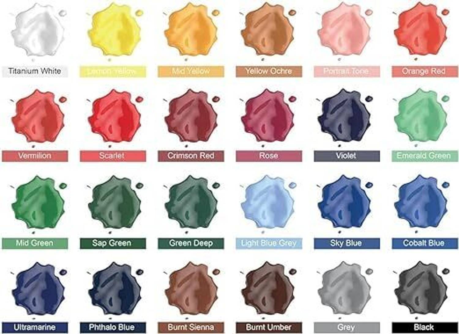 Venti Mont Marte Acrylic Paint Set 24pc x 36ml - Image 4
