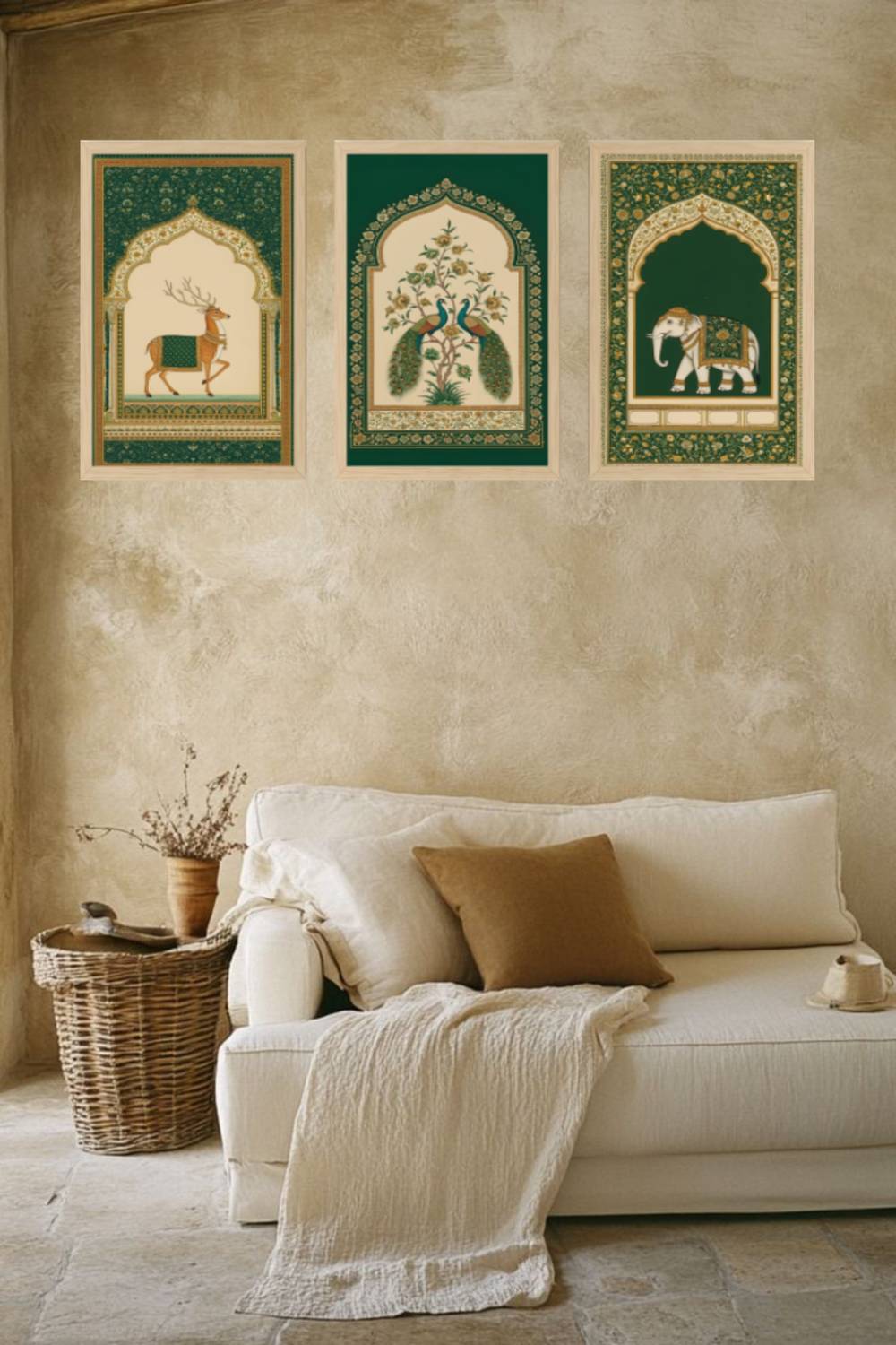 Artisoul creations Artisoul Creations-Home Decor Madhubani framed art For Living Room Hotel office Digital Reprint 13 inch x 10 inch Painting