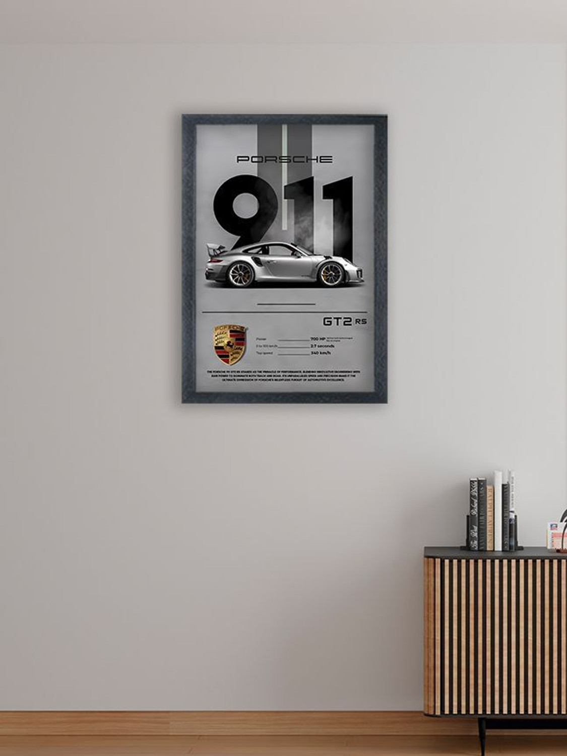 Image of Devatwal 911 Super car Painting Wall Mounted Digital Reprint 10 inch x 14 inch Painting