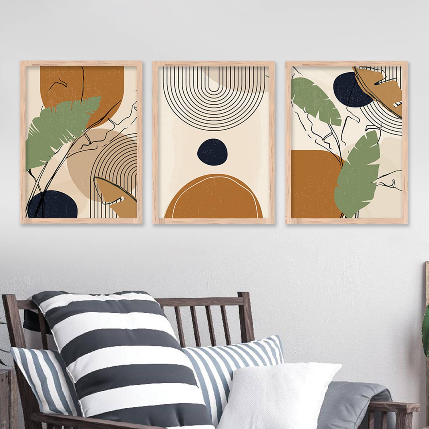 絵画 TODAY KOTART Modern Art Living Room Paintings with Frame for Home Décor