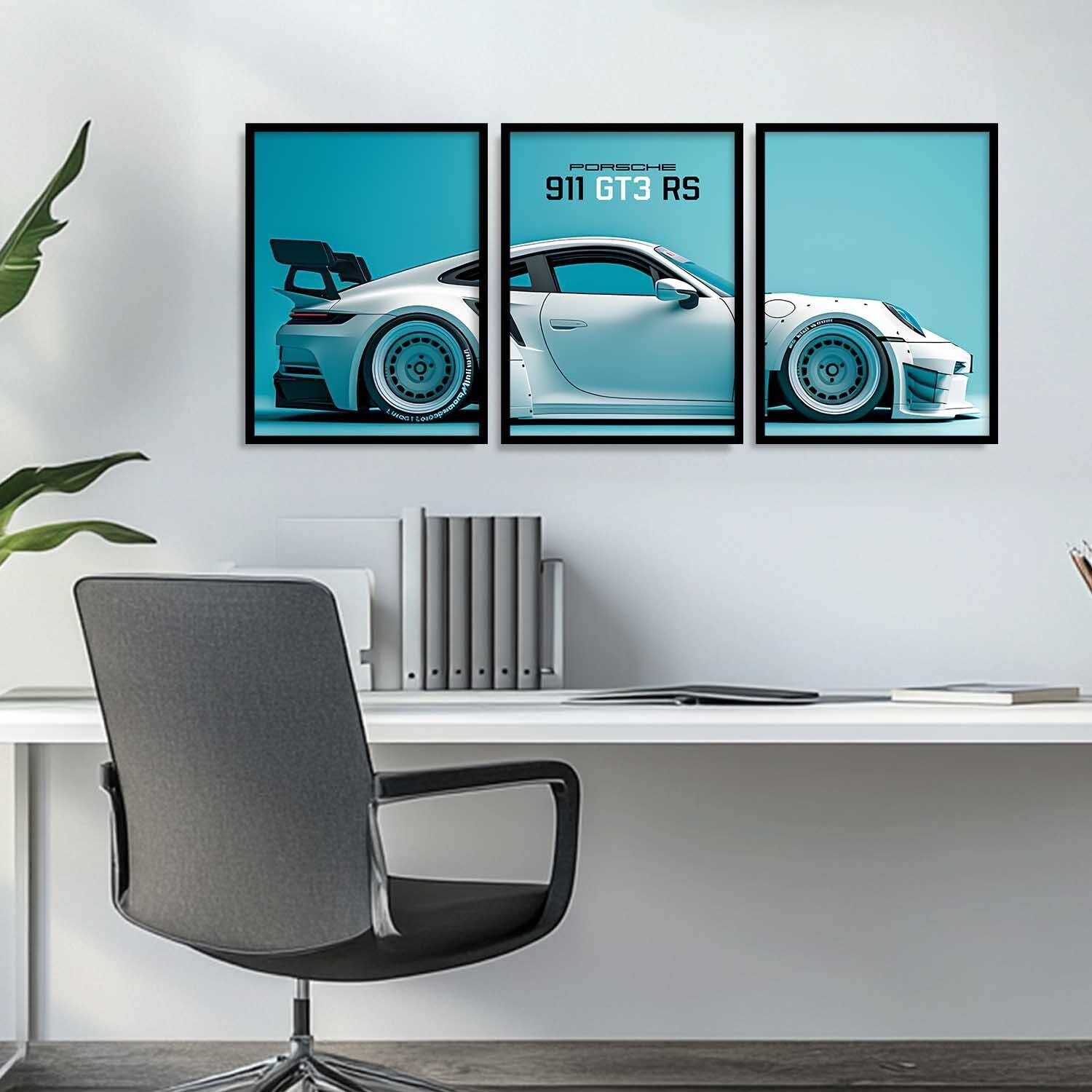 Hothouse Porsche Car Framed Poster 13x10 inch - Image 2