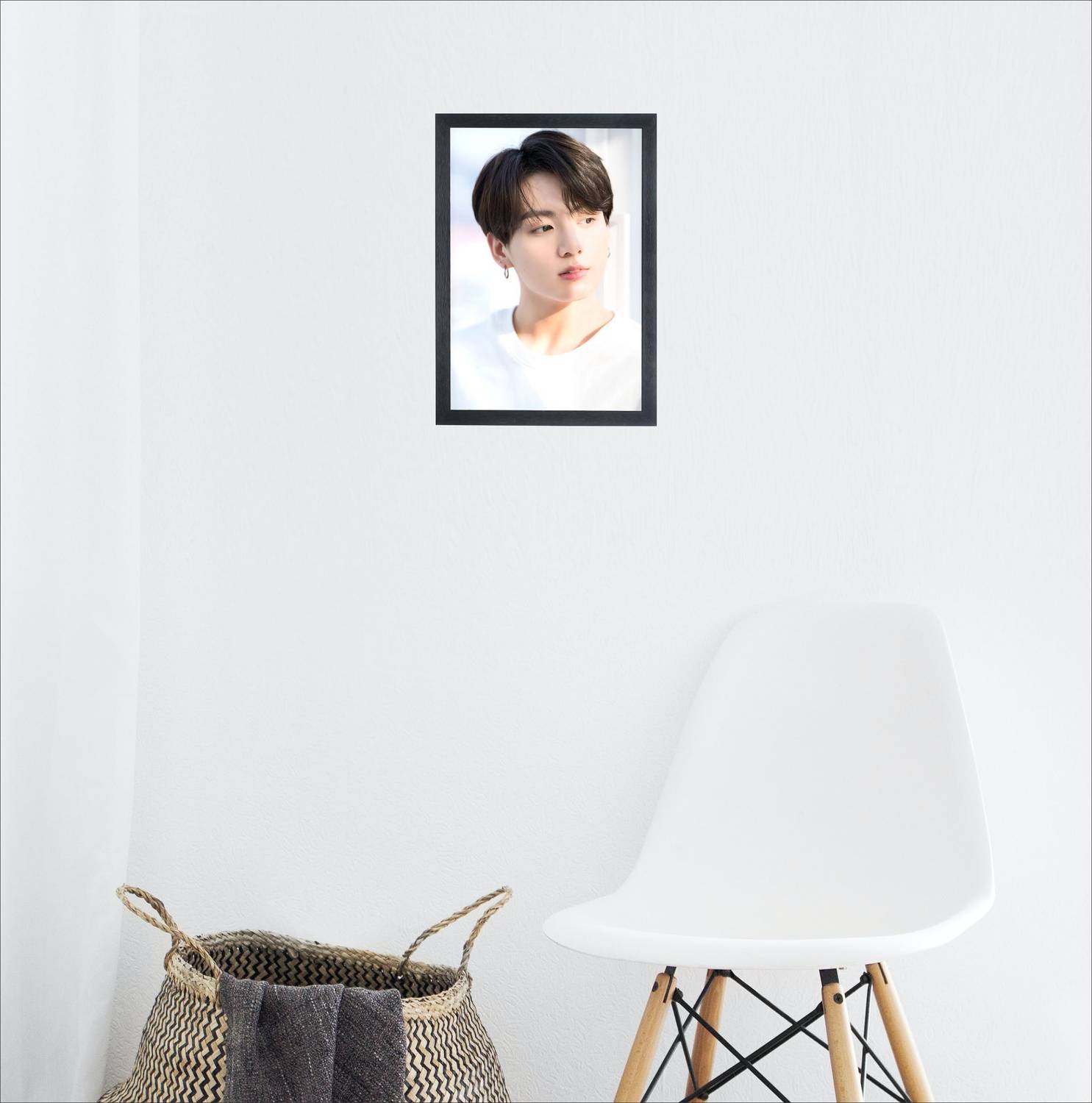 ARTLY BTS Jungkook Photo Frame For Wall Mounted Painting Digital