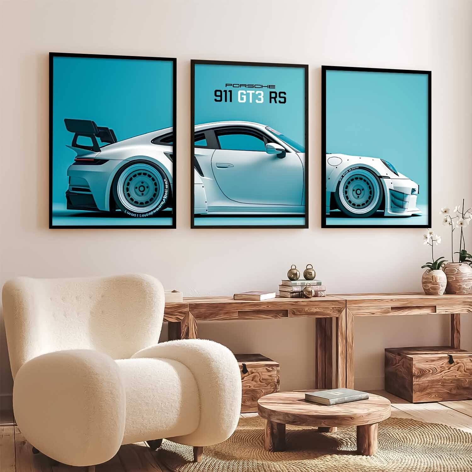 Hothouse Porsche Car Framed Poster 13x10 inch - Image 1