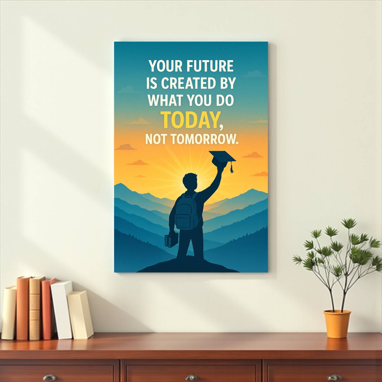 CAPIO ART Designer Premium Frameless Art for Office & Home Decor /Art/Decor/Painting Digital Reprint 12 inch x 9 inch Painting