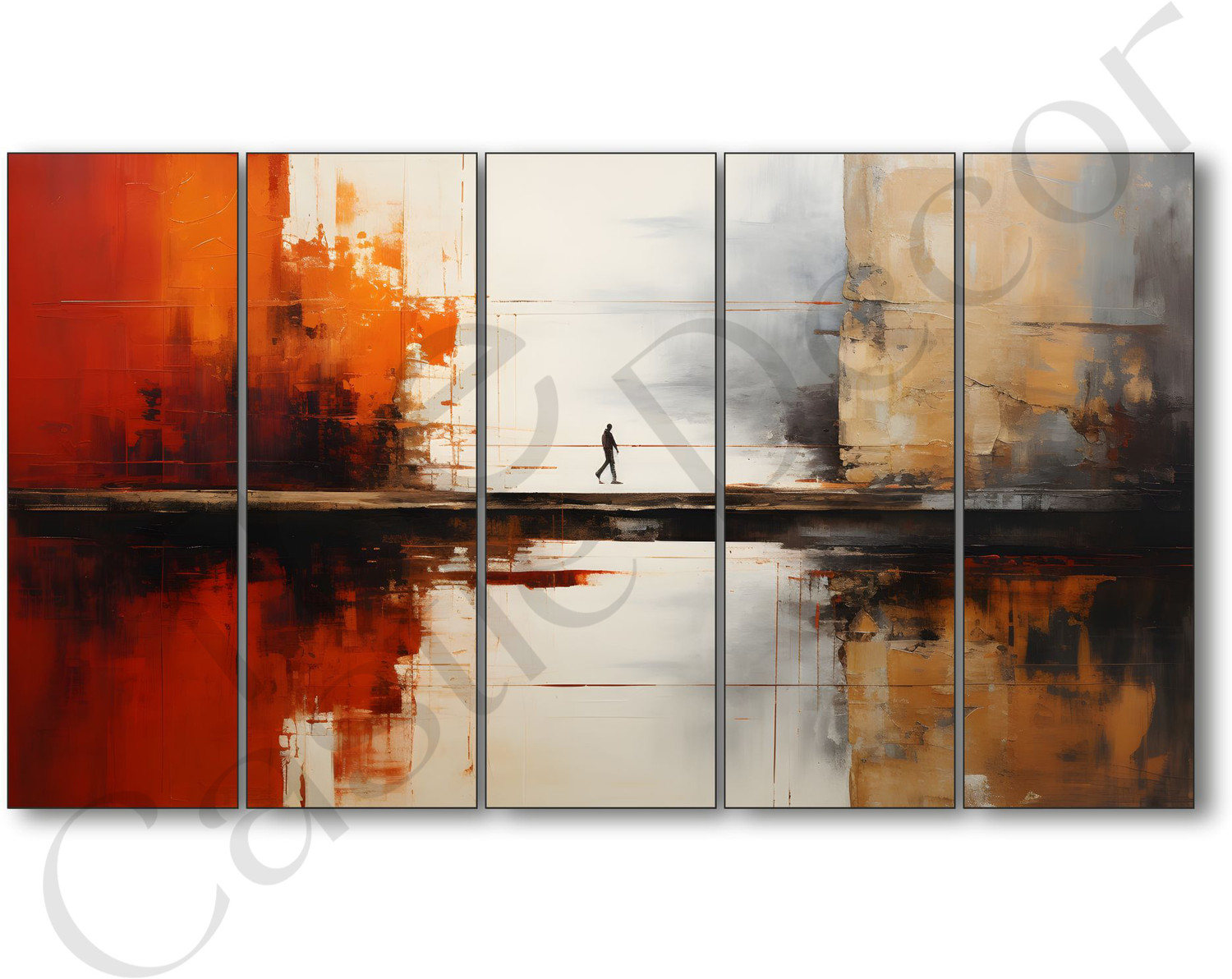 Image of TheCastleDecor Abstract art BigSize wall Painting for living room,Bedroom with sparkle efect Natural Colors 27 inch x 48 inch Painting