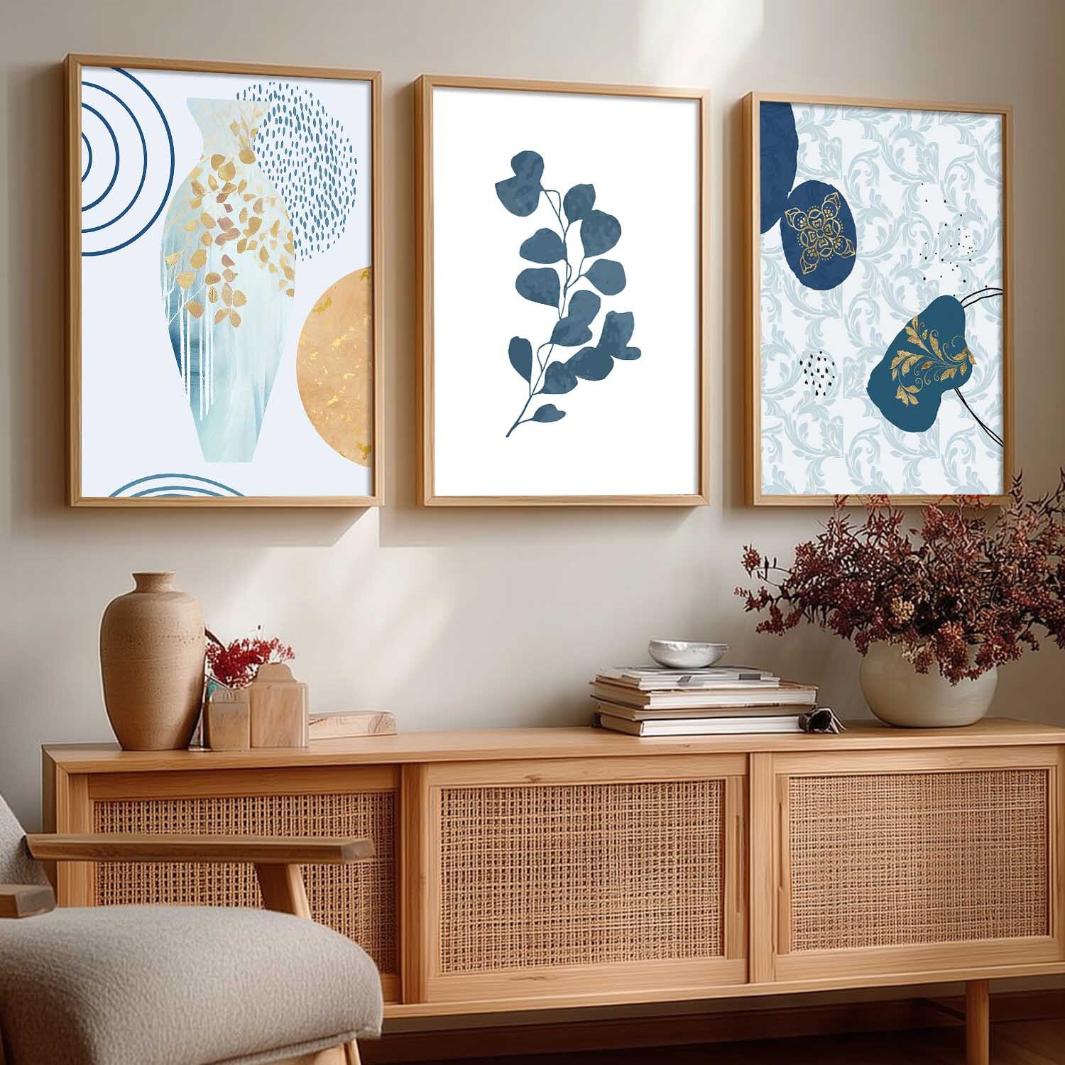 Image of KOTART Boho Wall Art Home Decor Wall Painting For Living Room Office Bedroom Digital Reprint 17 inch x 13 inch Painting