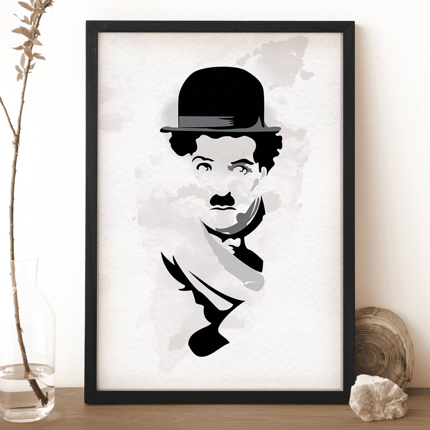 Ritwika's Abstract Wall Art World's Most Popular Comedian Charlie