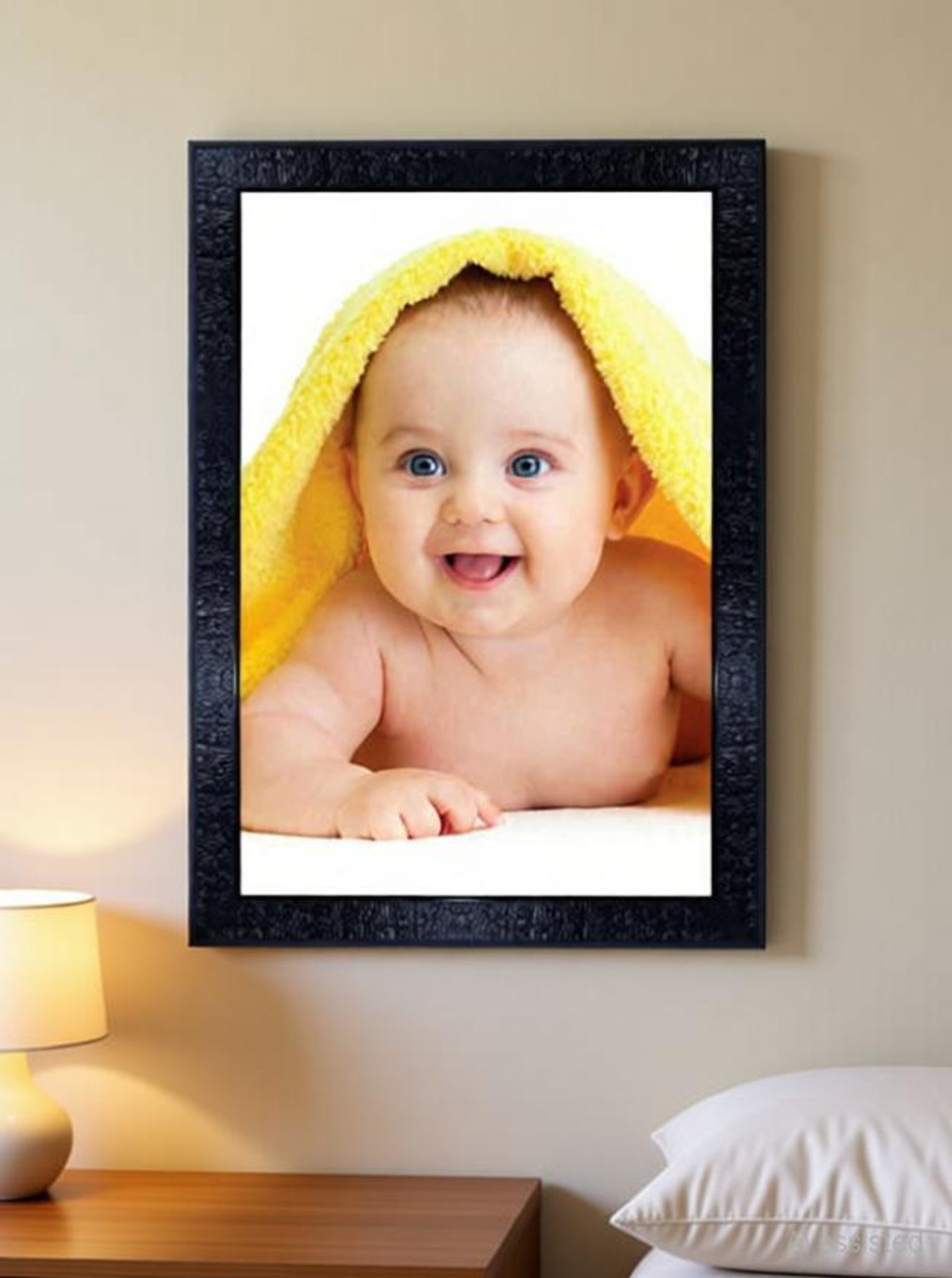 Image of pnf Poster And Frame New Born Baby Photo Frame | Living, Bedroom | Home Decor Item Digital Reprint 14 inch x 10 inch Painting