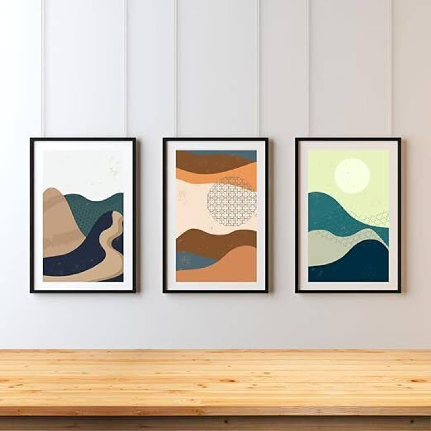 Dekozi Earth Tone Landscape Wall Art, Wrapped Canvas 12 inch x 18