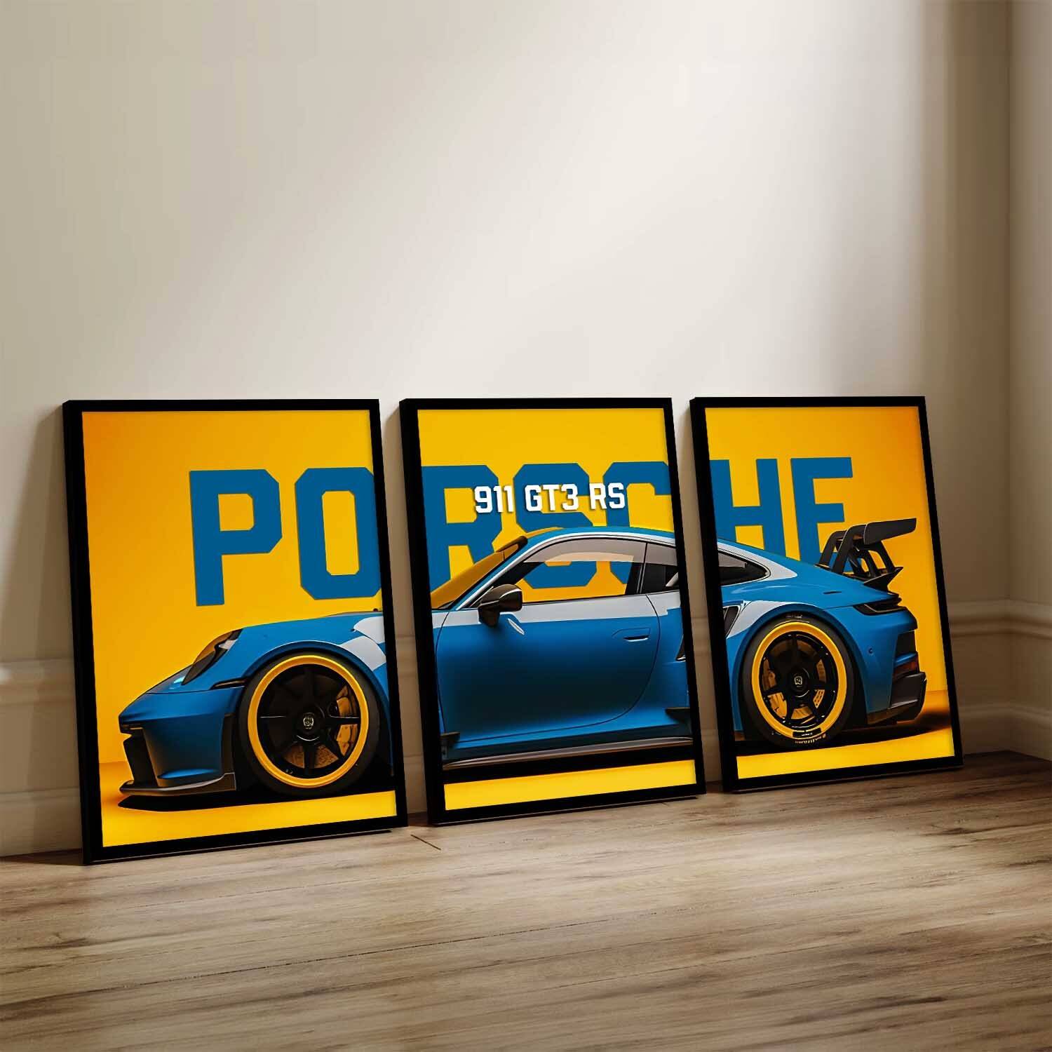 Hothouse Porsche Car Framed Poster 17x13 - Image 1
