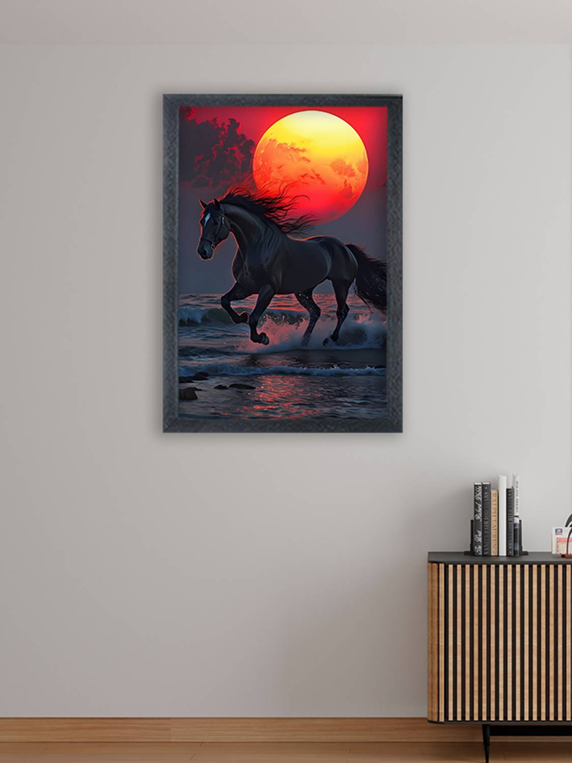 momorin 絵画7点 Devgifts Seven Horse Photo Frame For Wall Mounted Painting Digital