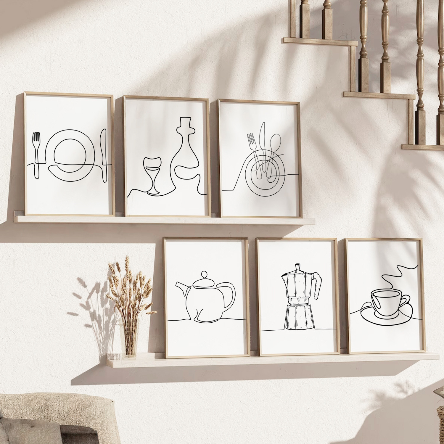 Image of HoHouse kitchen wall paintings | Wall art painting For hanging PaintingKSBR208 Digital Reprint 13 inch x 10 inch Painting