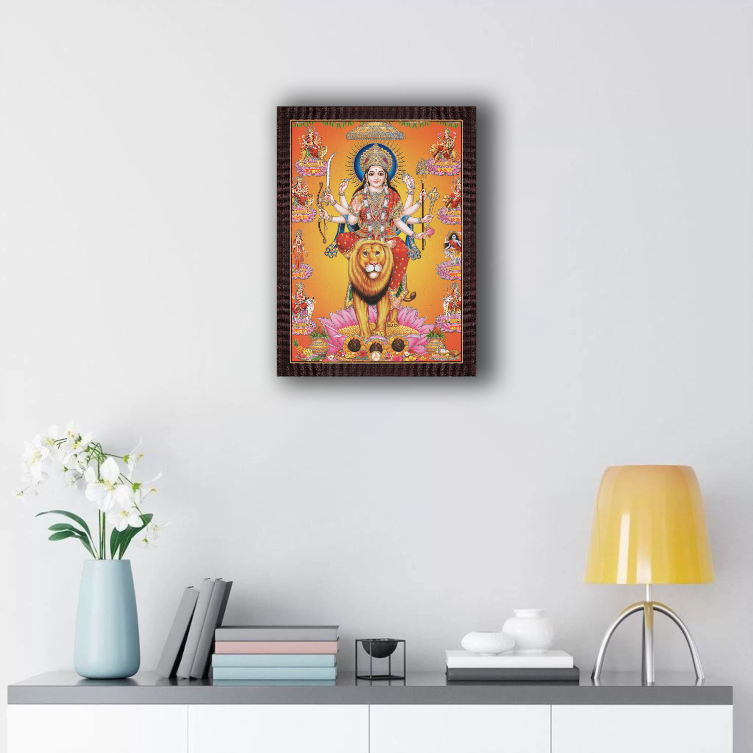 craftery Durga Maa | Vaishno Devi | Nav Durga On Lion With 9 Roop ...