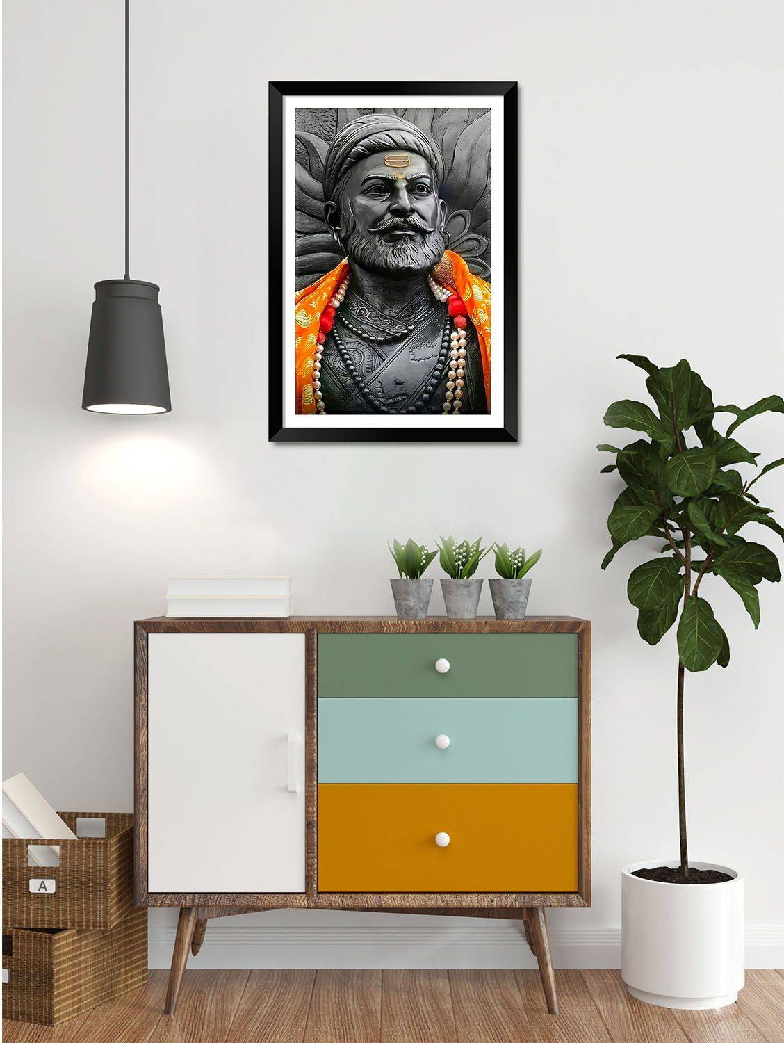 DBrush Chhatrapati Shivaji Maharaj 18x12 inch Photo Frame - Image 3