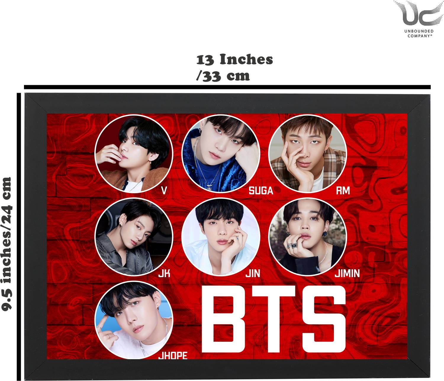 Unbounded Company BTS Members Profile Digital Reprint 13 inch x