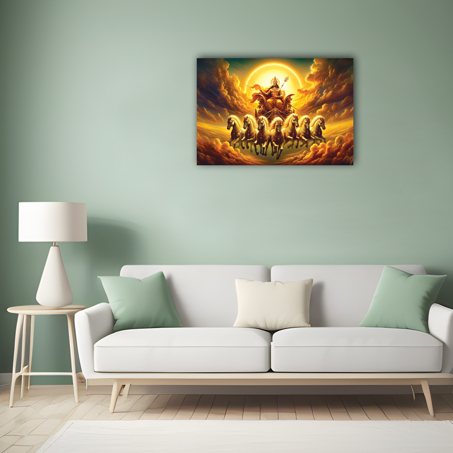 Image of Anaadi Surya Bhagwan Photo Poster For Home & Office Decoration Digital Reprint 12 inch x 18 inch Painting