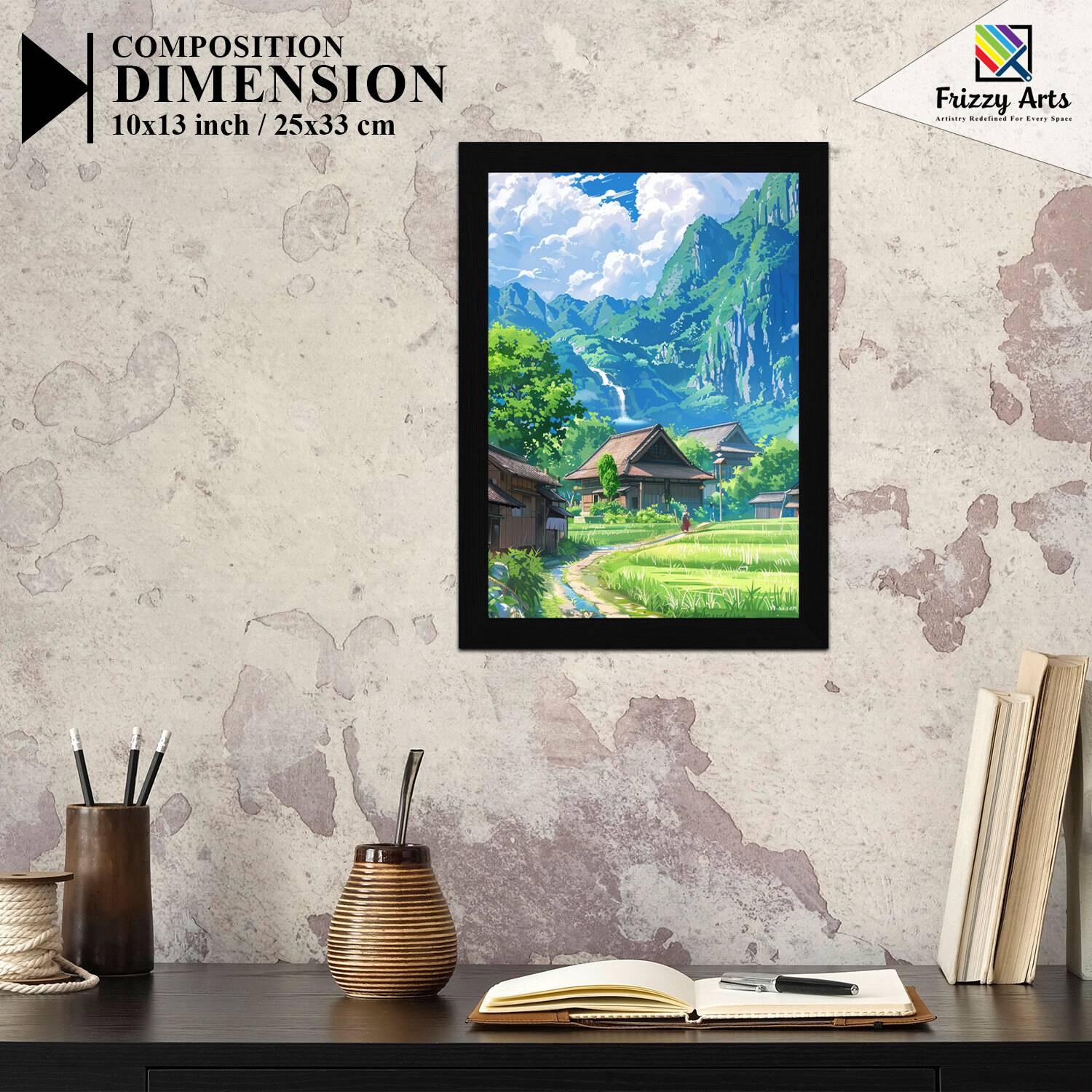 FRIZZY ARTS Tranquil Village Valley – Japanese Countryside