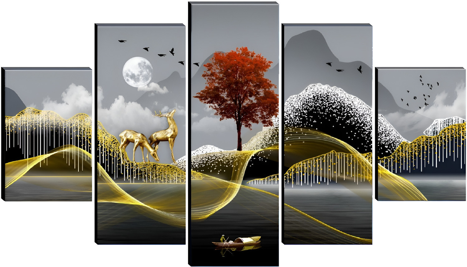 Image of SNDArt Modern Art Home Decorative Gift item Wall Painting Digital Reprint 18 inch x 30 inch Painting