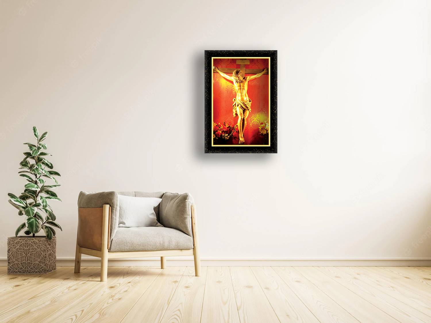KSS CRIST JESUS photo frame (Wood Base and Front Laminated