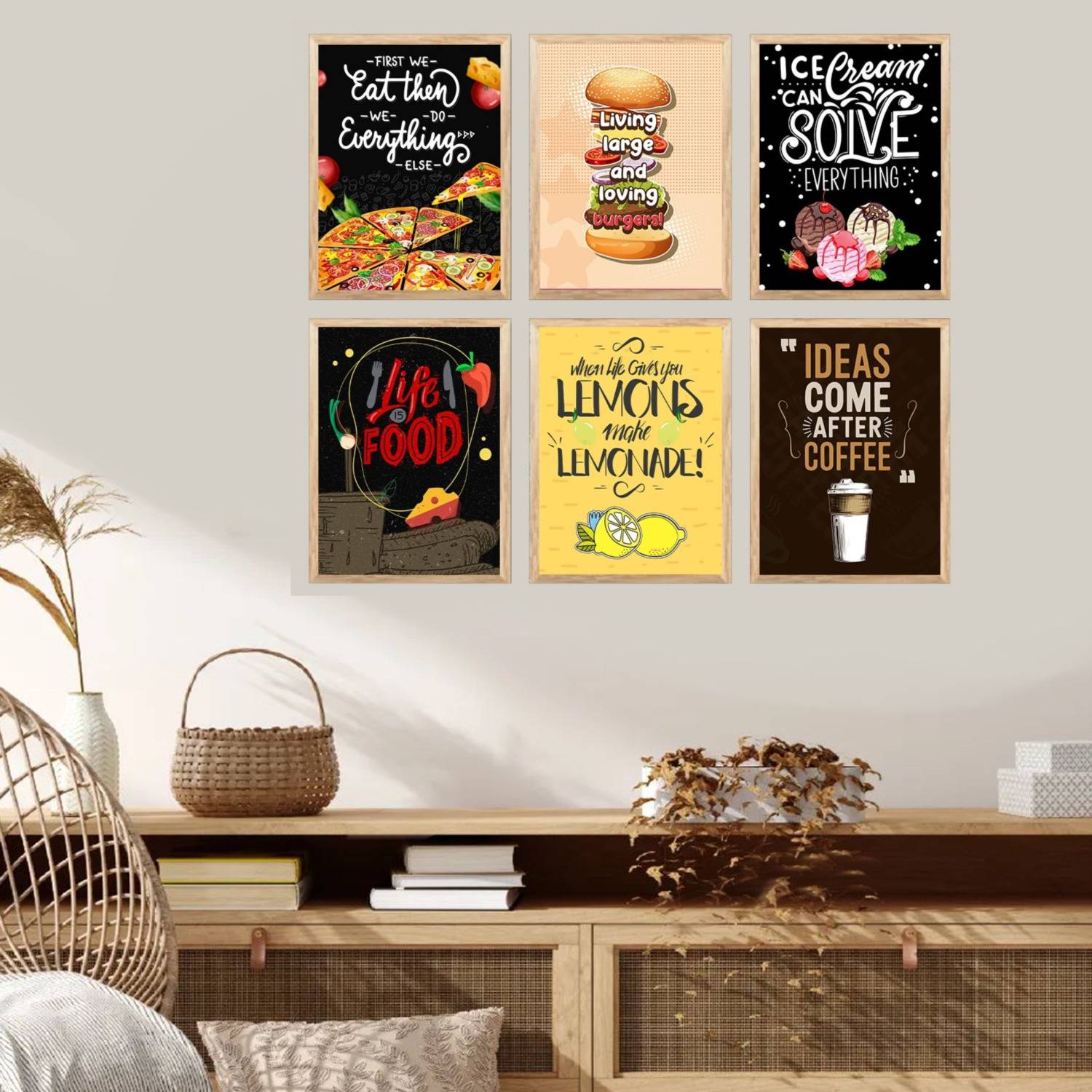 ARAkri Art Restaurant, kitchen, cafe, hotel frame Food kitchentheme Digital Reprint 13 inch x 10 inch Painting