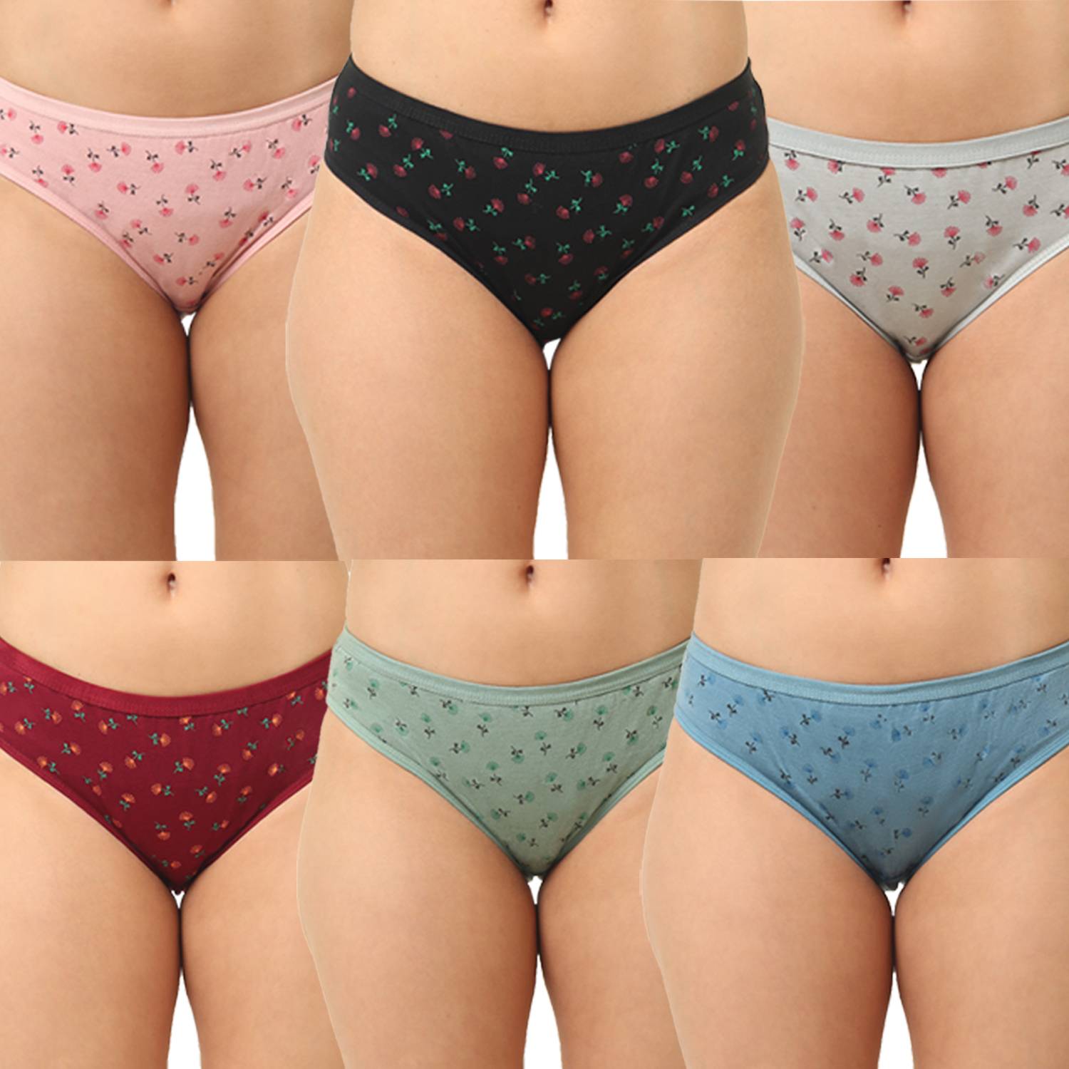 Be BareEase Women Hipster Multicolor Panty