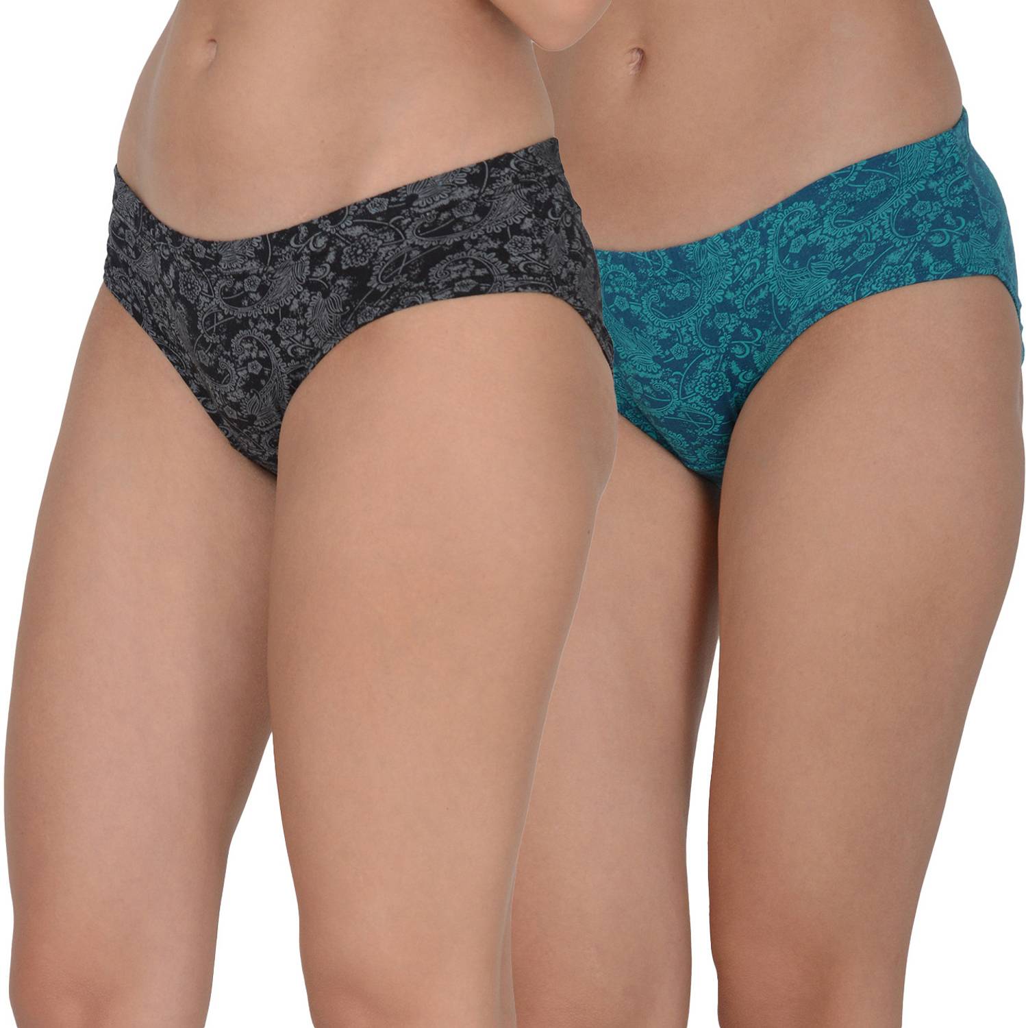 Amosio Women Hipster Black, Blue Panty