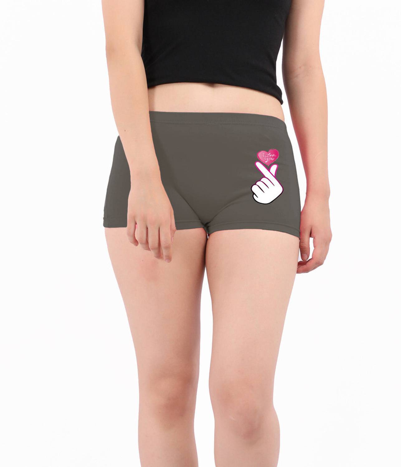 Blacktail Women Boy Short Grey Panty