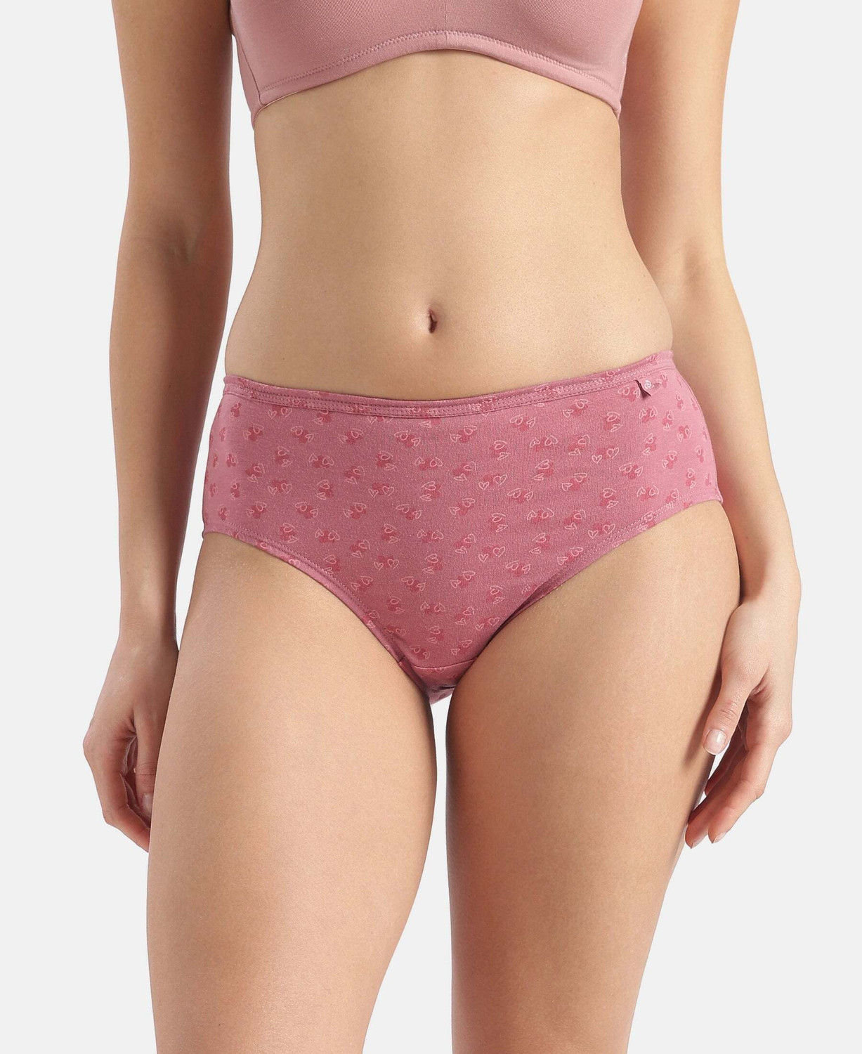 Image of JOCKEY 1406 High Coverage Super Combed Cotton Women Hipster Multicolor Panty
