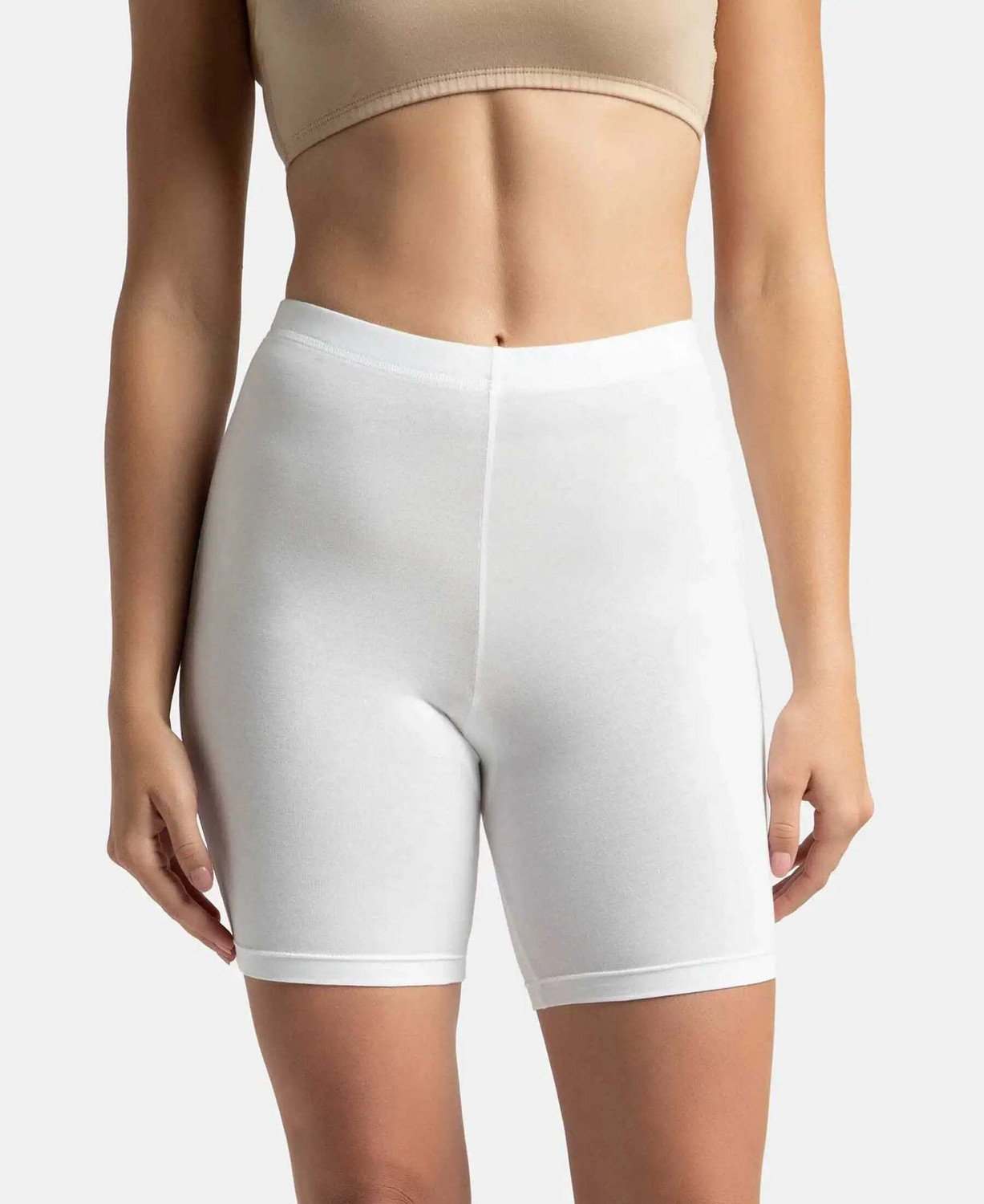 Image of JOCKEY 1529 High Coverage Super Combed Cotton Elastane Stretch Women Boy Short Multicolor Panty