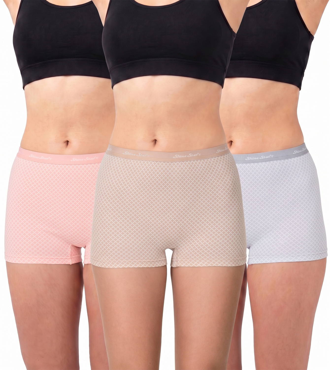 Image of SHINE STAR Women Boy Short Multicolor Panty