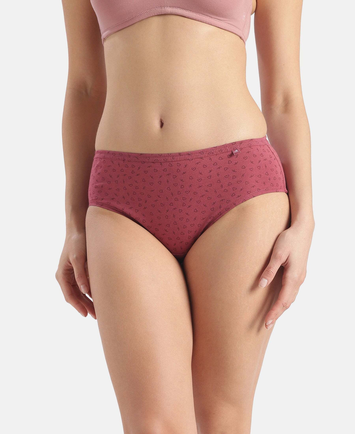 Image of JOCKEY 1406 High Coverage Super Combed Cotton Women Hipster Multicolor Panty