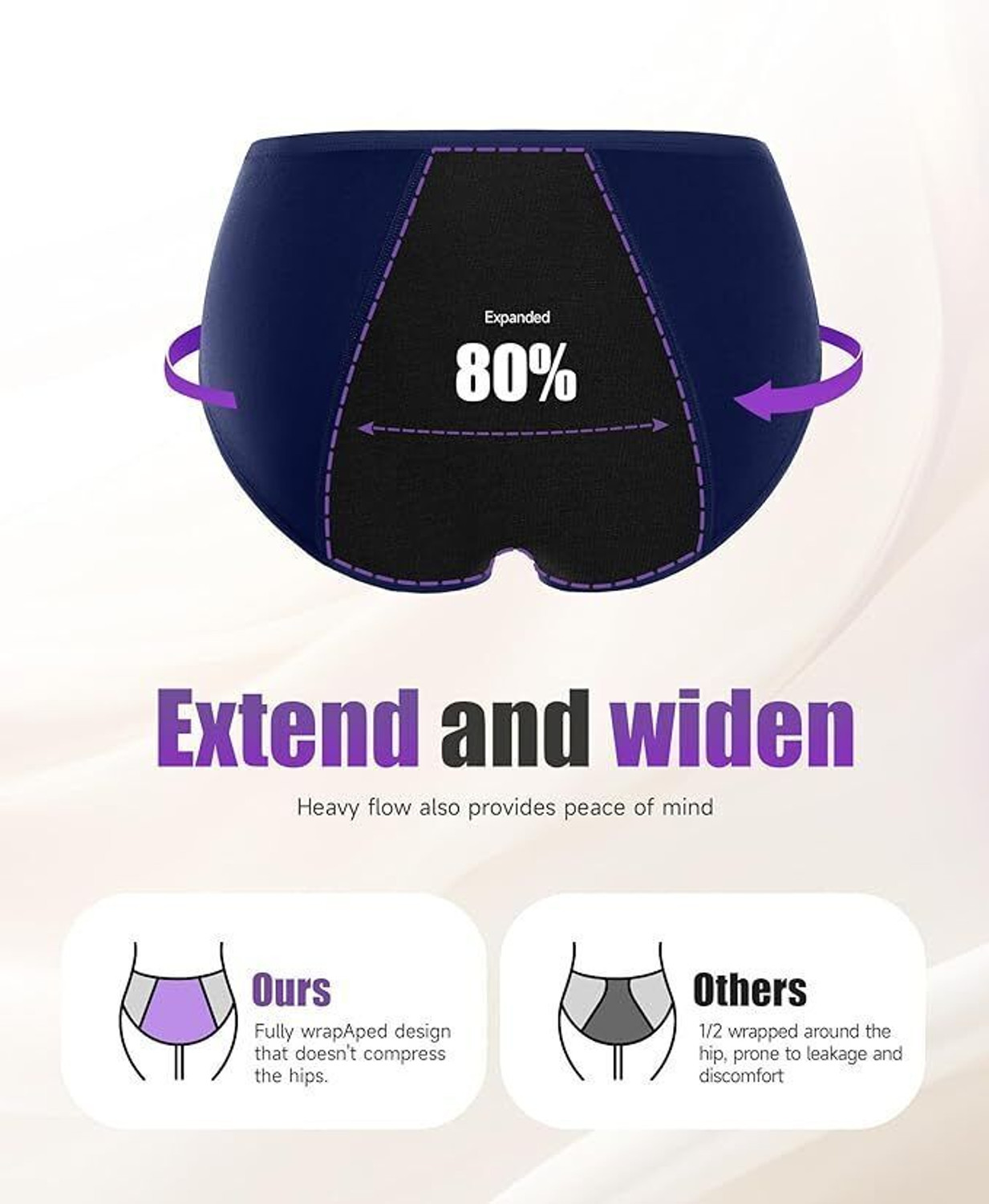 Image of Diving deep Women Periods Blue, Maroon Panty