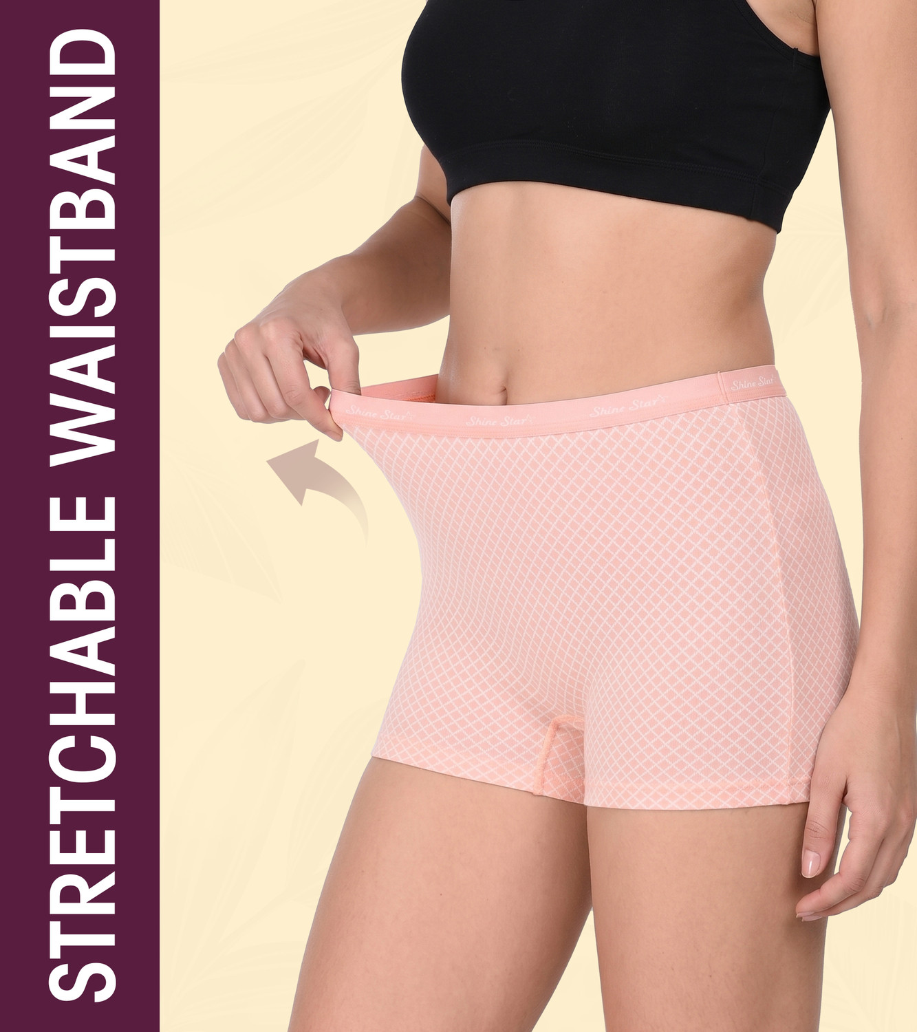 Image of SHINE STAR Women Boy Short Multicolor Panty