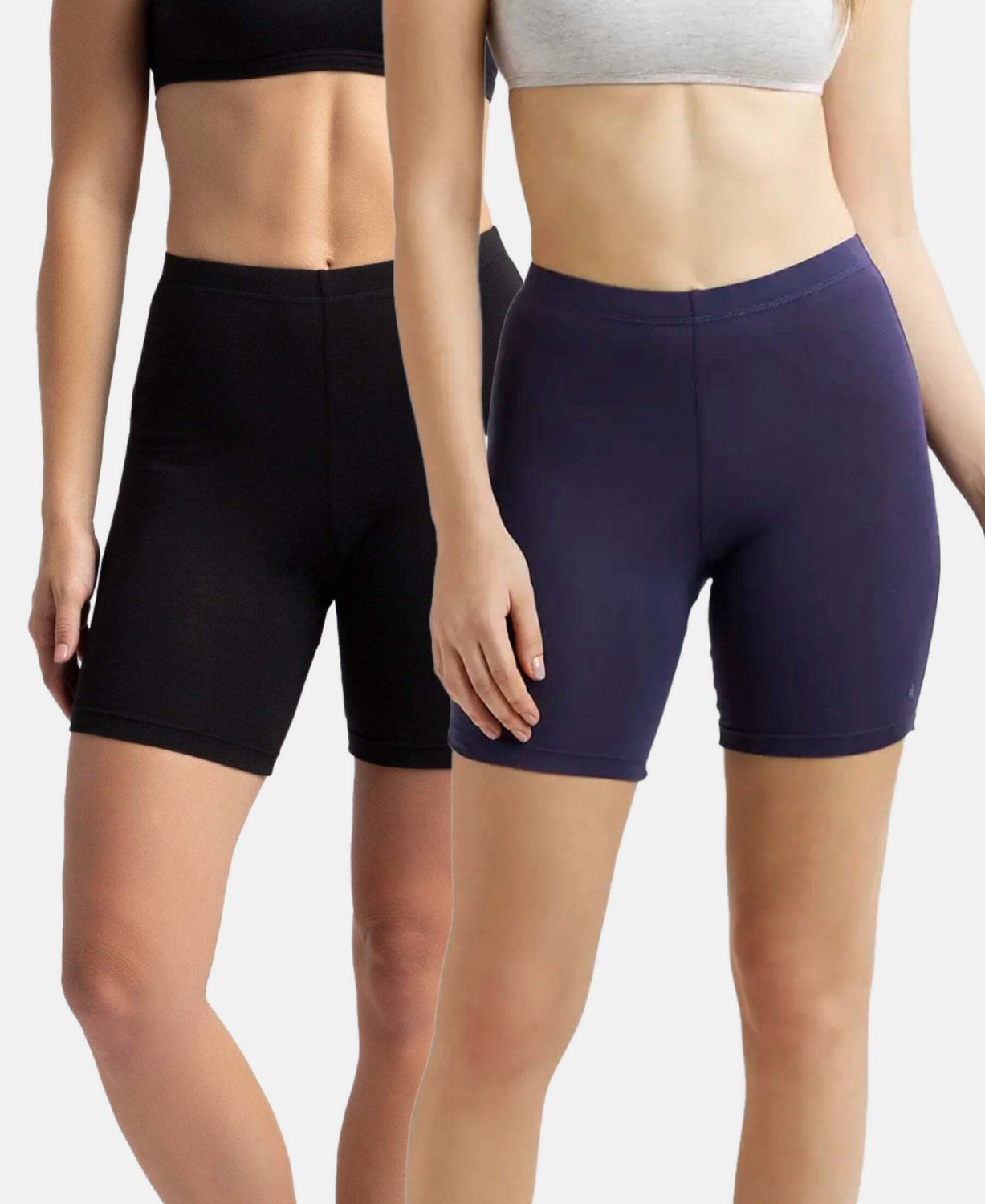 Image of JOCKEY 1529 High Coverage Super Combed Cotton Elastane Stretch Women Boy Short Multicolor Panty
